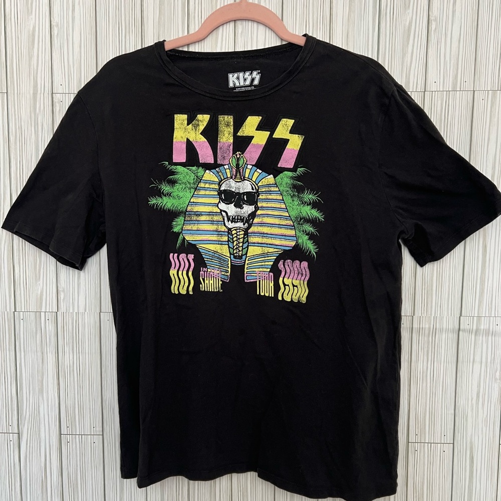 Kiss 1990 Hot Shade Tour Tee Graphic Band Tee T-Shirt Size S/M